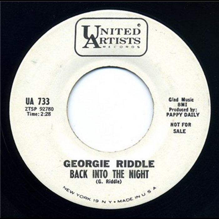 George Riddle Texas Back Into The Night | George Riddle