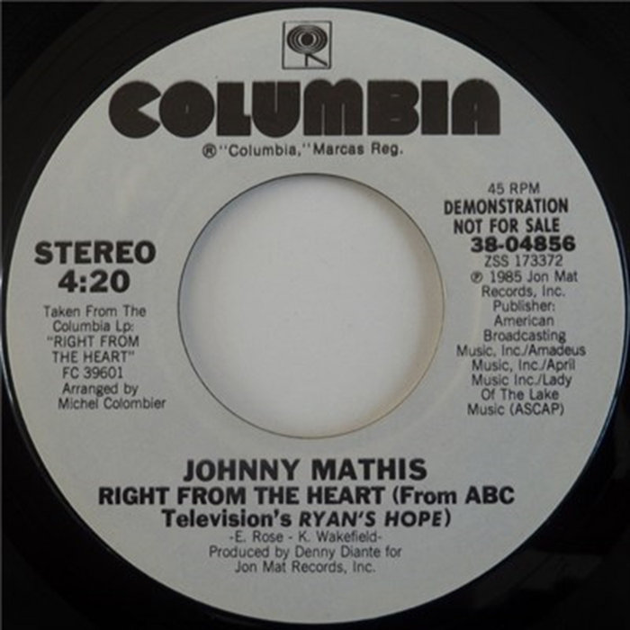 Holbe Mathys Right From The Heart From ABC Televisions Ryans Hope | Johnny Mathis
