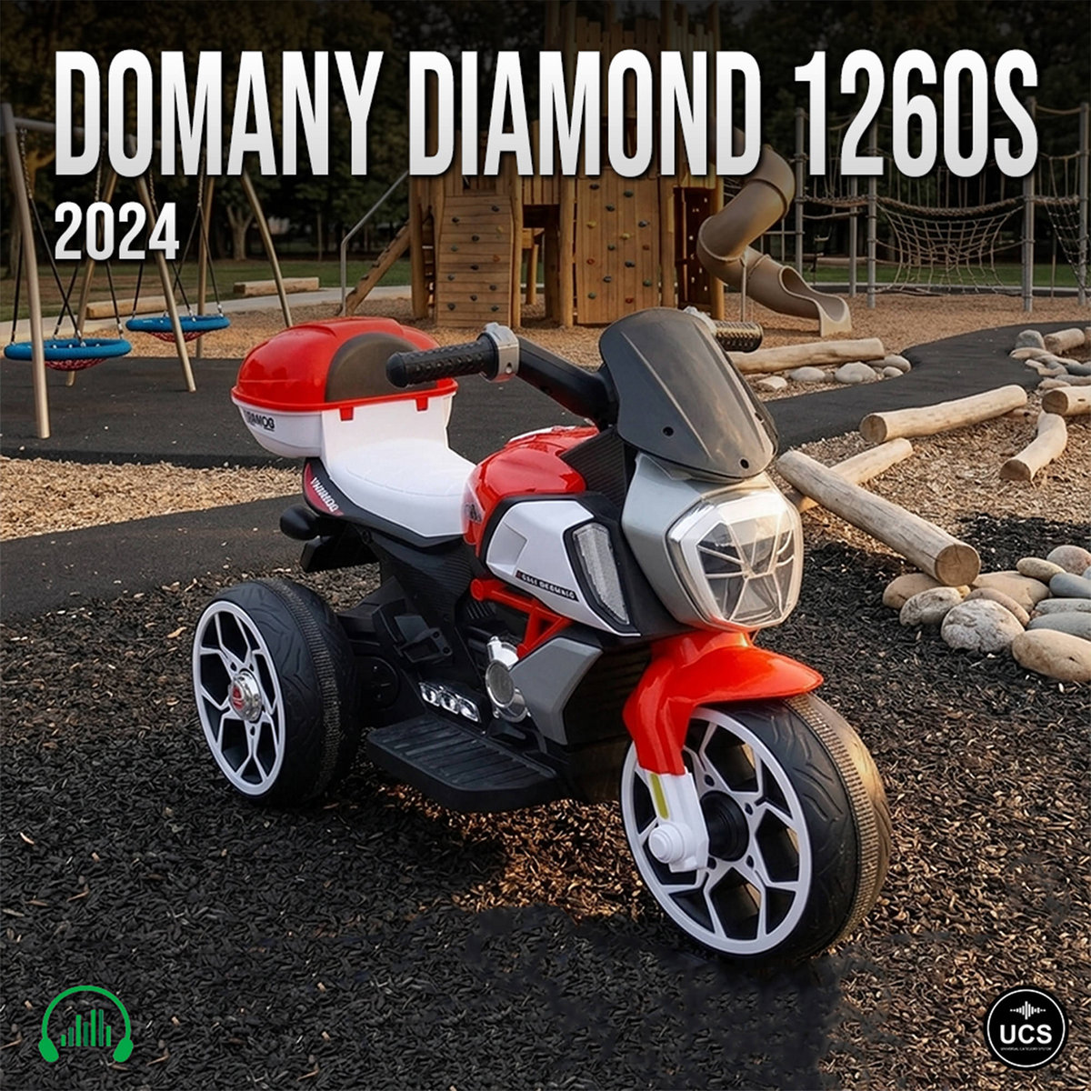 Domany Diamond 1260s 2024 Electric Ride On Toy Tricycle
