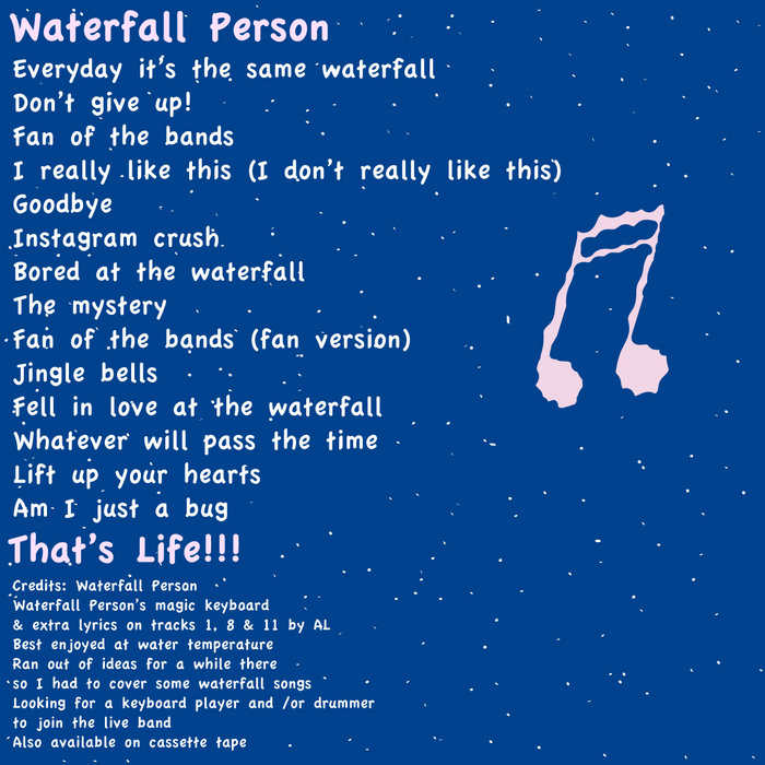 Everyday It S The Same Waterfall Waterfall Person Everyday It S The Same Waterfall Waterfall Person
