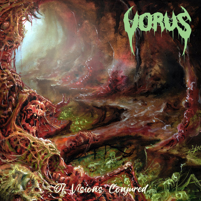 Pochette de Of Visions Conjured LP 2026 par VORUS