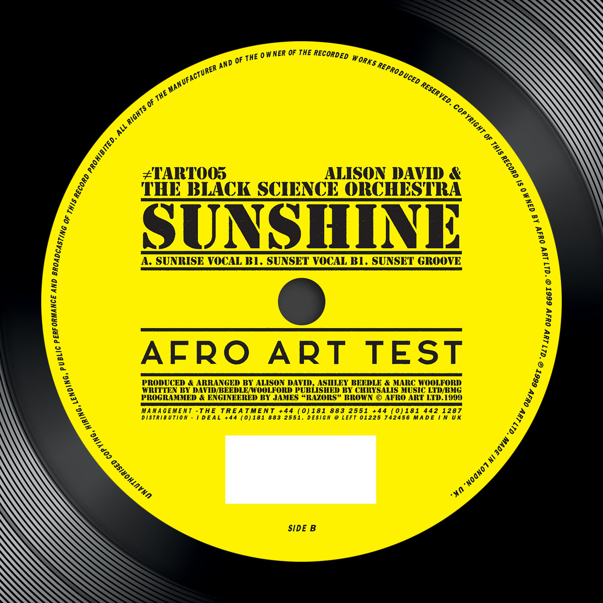 Sunshine (Original) Black Science Orchestra  Alison David Afro Art  Records Ltd