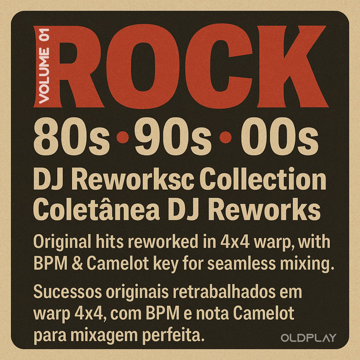 Rock 80s, 90s, 00s - Original Hits 4x4, warp DJS | OldPlay