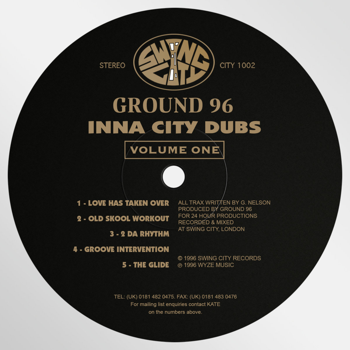 Inna City Dubs - Volume One | Ground 96 | Grant Nelson