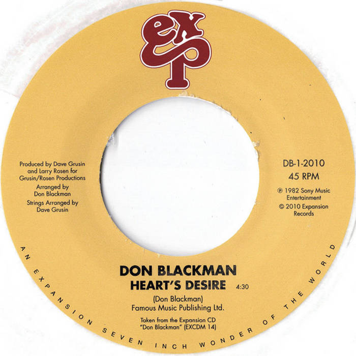 Don Blackman - Heart's Desire / Holding You Loving You | Expansion