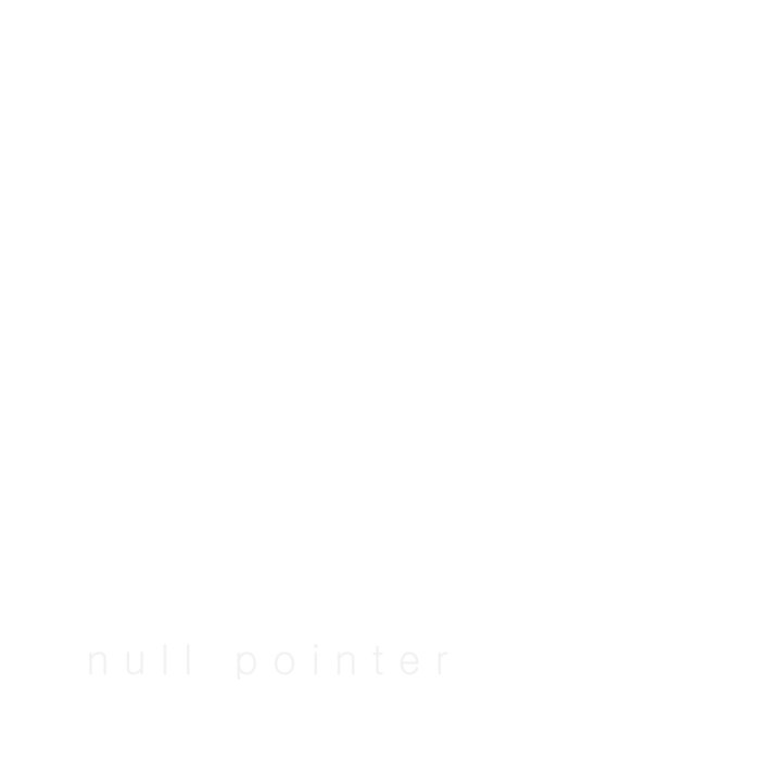 white | null pointer