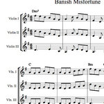 Banish Misfortune - Irish Jig Fiddle Trio/Duet Sheet Music