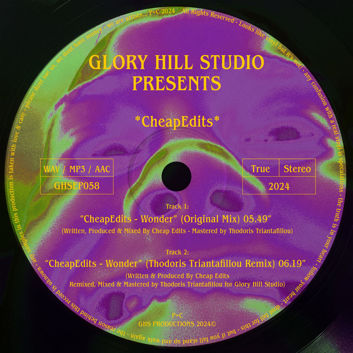 Wonder EP | CheapEdits, Thodoris Triantafillou | Glory Hill Studio