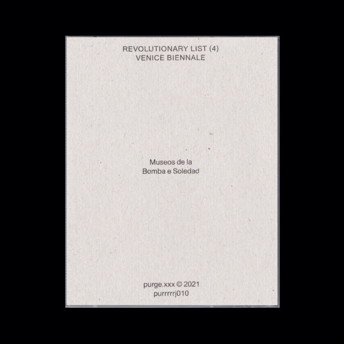 Revolutionary List (4): Venice Biennale