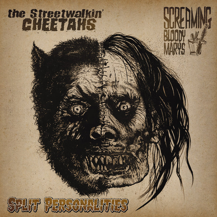 Pochette de Split Personalities par The Streetwalkin' Cheetahs | Screaming Bloody Marys