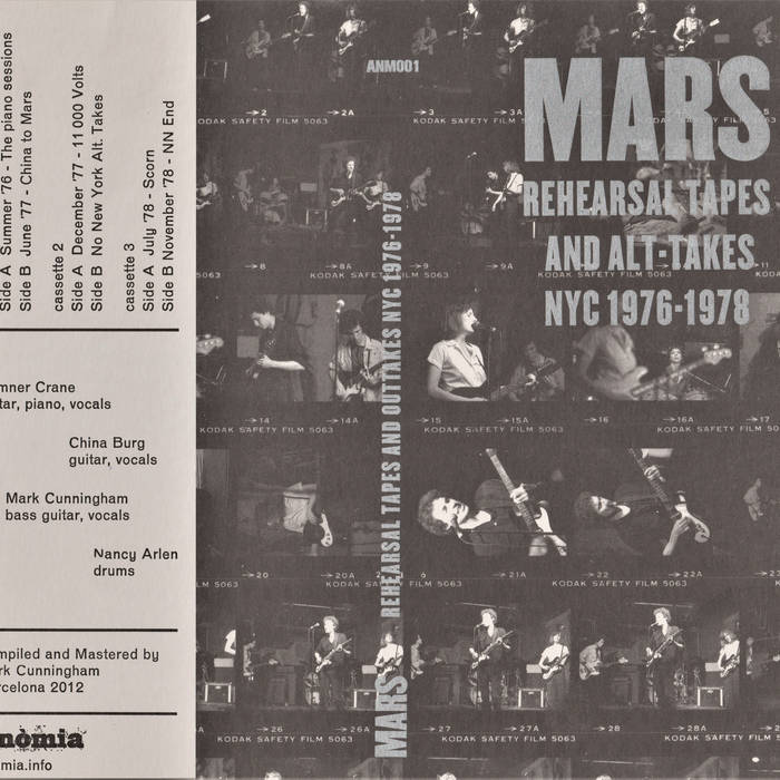 Rehearsal Tapes and Alt-Takes NYC 1976-1978 | Mars