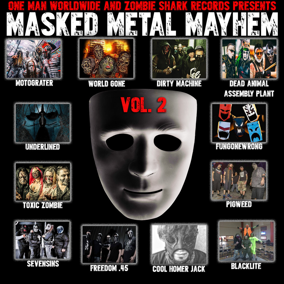 Masked Metal Mayhem VOLUME 2 | Zombie Shark Records