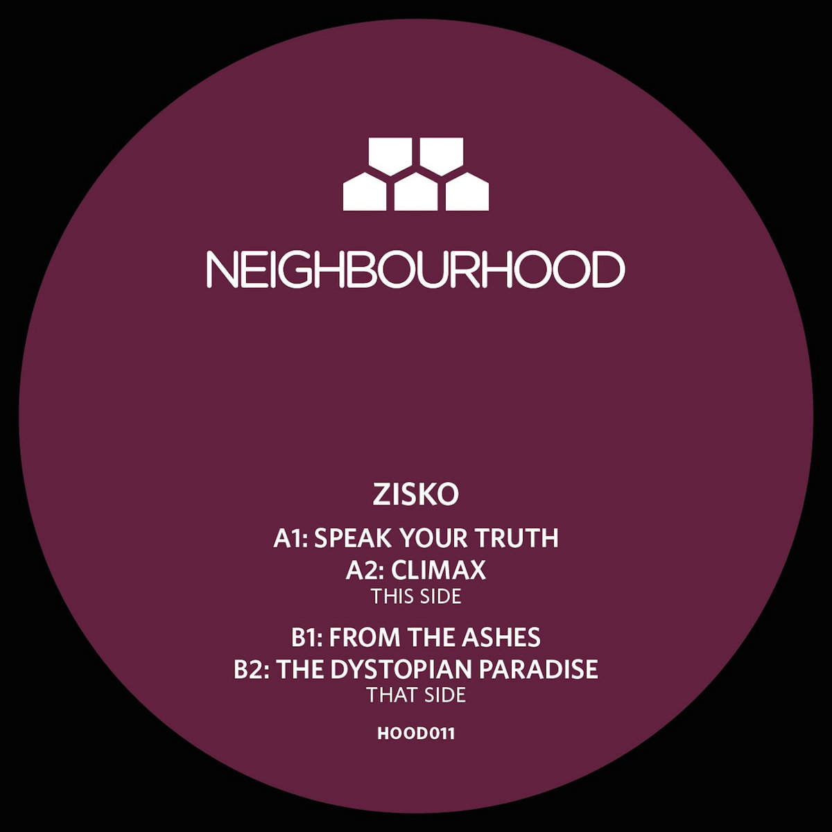 HOOD011 : Zisko - Speak Your Truth EP