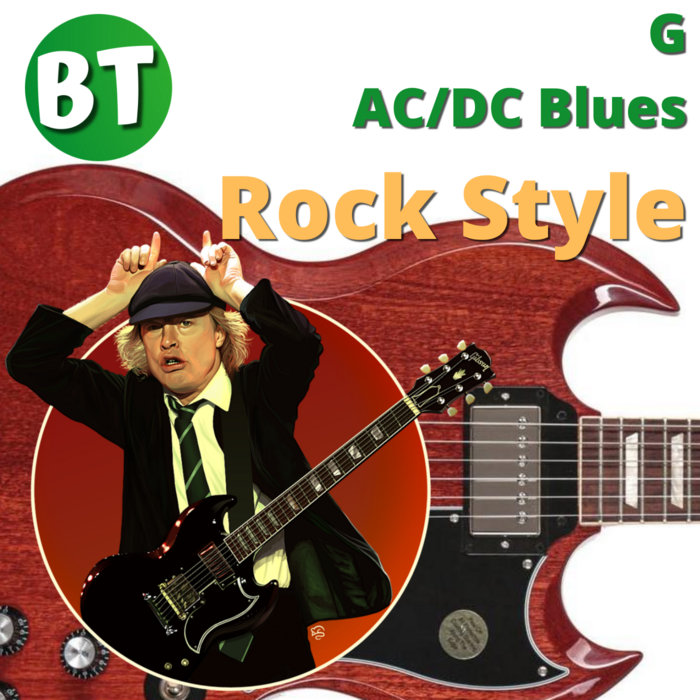 12- AC/DC Blues Rock Backing Track style in G - 140bpm | Live Backing Track