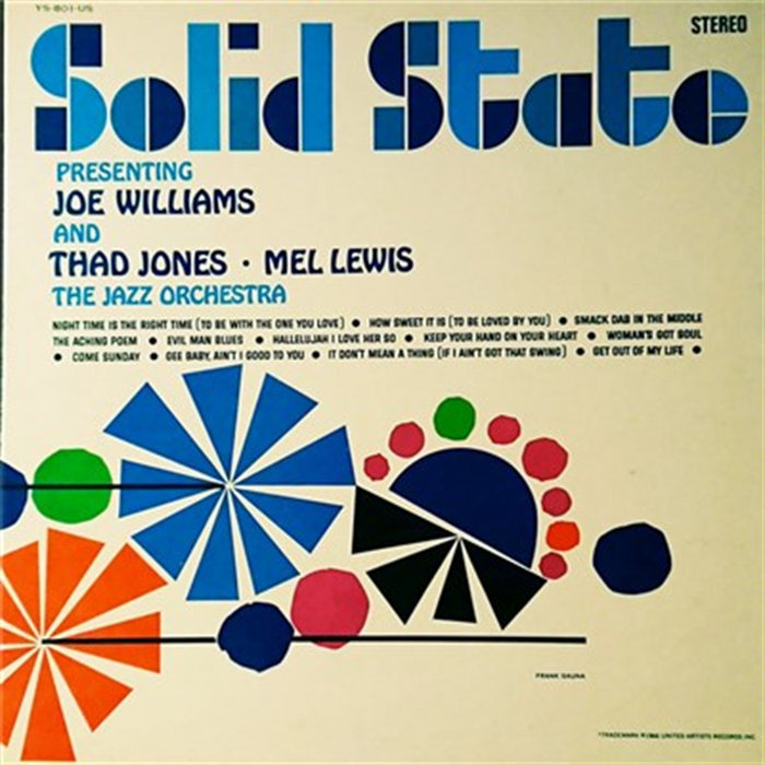 Presenting Joe Williams And Thad Jones Mel Lewis The Jazz Orchestra ...