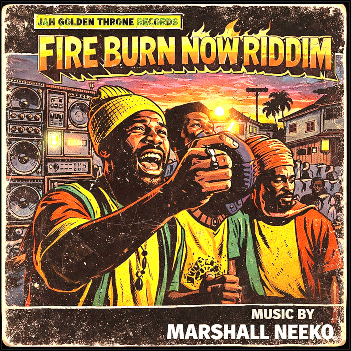 Various - Fire Burn Now Riddim (Jah Golden Throne x Marshall Neeko