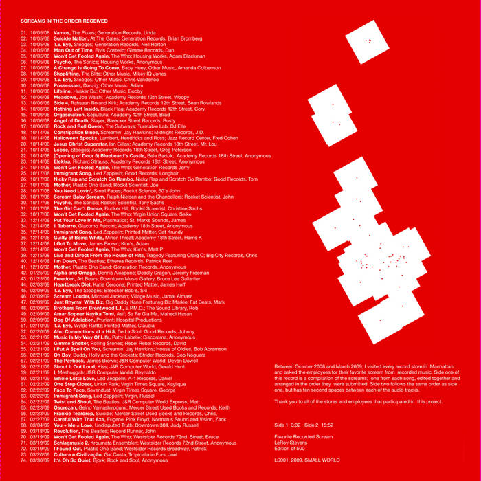 LeRoy Stevens: Favorite Recorded Scream | Small World