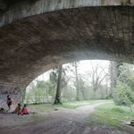 Improvisation sous le pont de l'île aux vaches