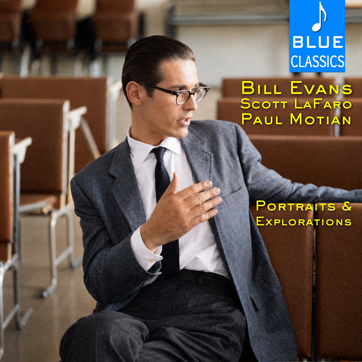 Portraits Explorations | Bill Evans, Scott LaFaro, Paul Motian | Blue ...