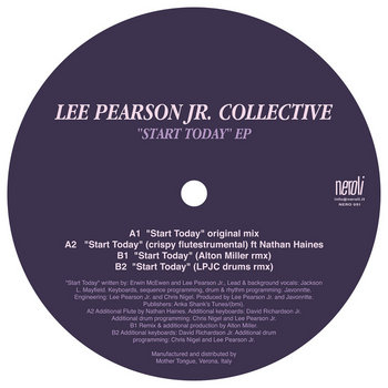 Start Today EP [Vinyl only - no digital download] | Lee Pearson Jr