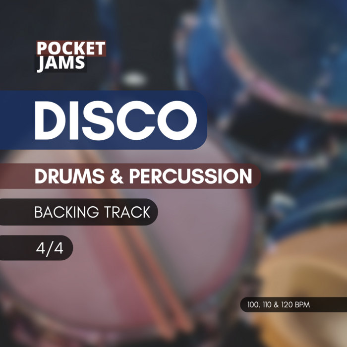 Disco drums & percussion backing tracks Pocket Jams