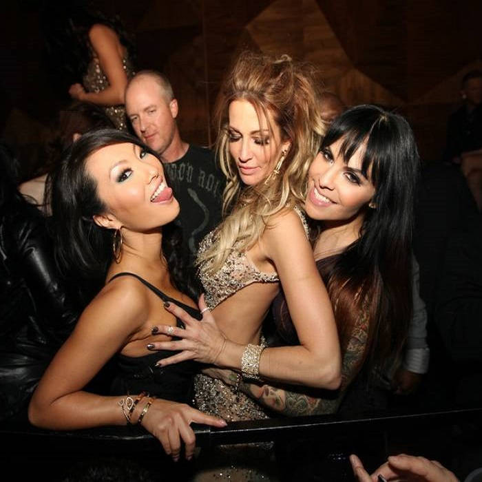 Party girl jealous strapon