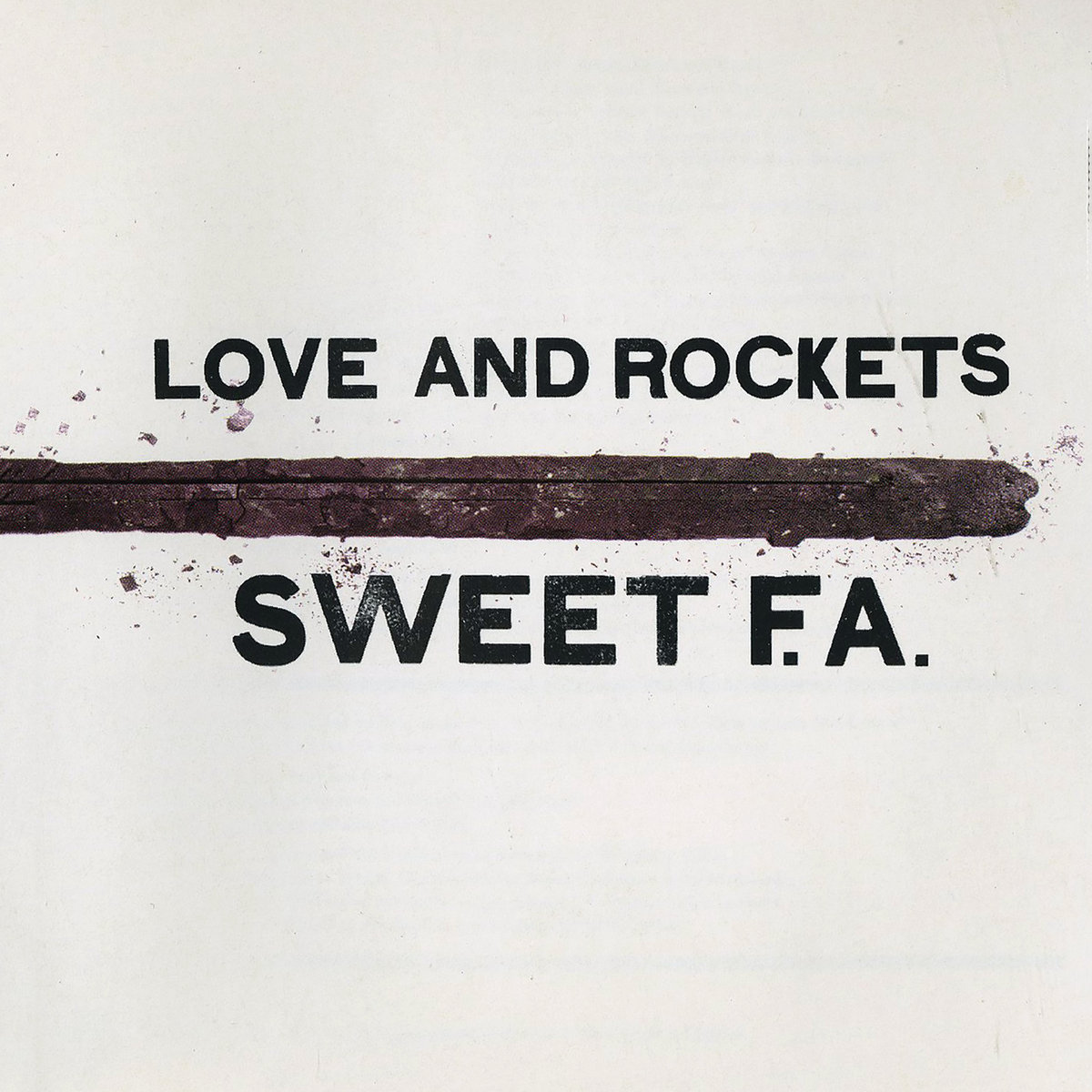 【中古】 Love &amp; Rockets / Sweet Fa Love and Rockets: Sweet F.A. CD 1996 American Recordings BMG