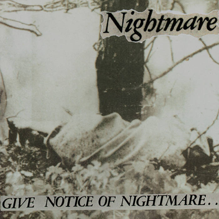 洋楽 Nightmare / GIVE NOTICE OF NIGHTMARE Nightmare - Give Notice Of Nightmare LP (2020) | Punkdistro