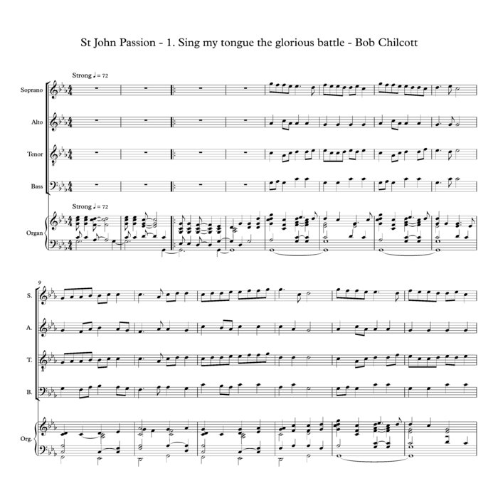 St John Passion (Bass parts) Bob Chilcott Choral Music Practice Files