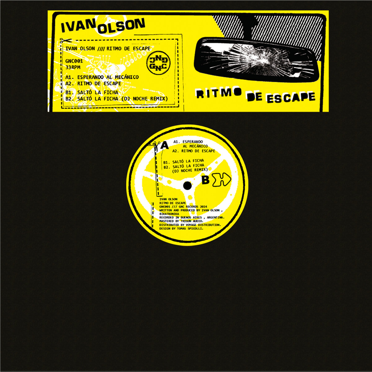 Ritmo De Escape EP [GNC001] | IVAN OLSON | GNC RECORDS