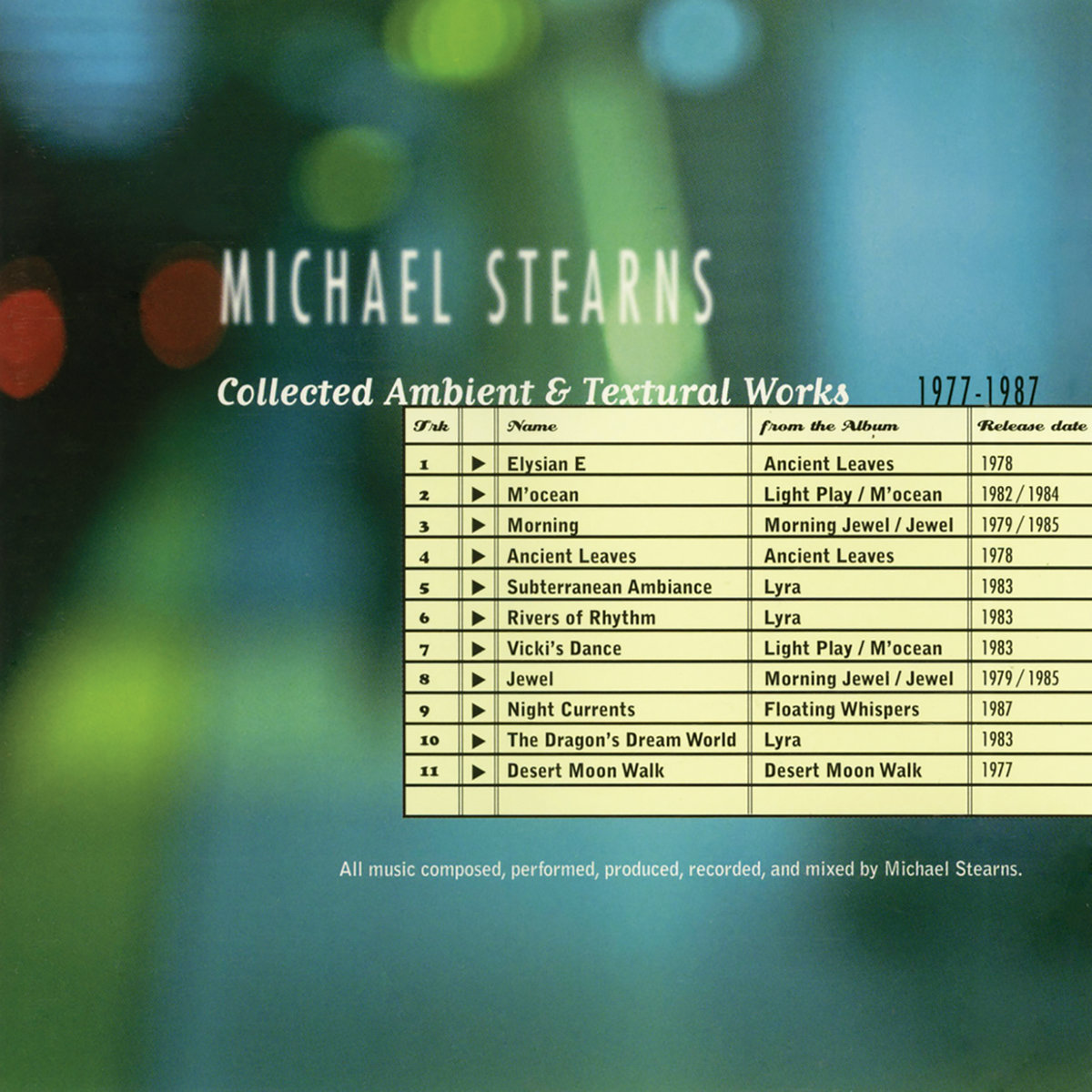 Collected Ambient & Textural Works (1977-1987) | Michael Stearns
