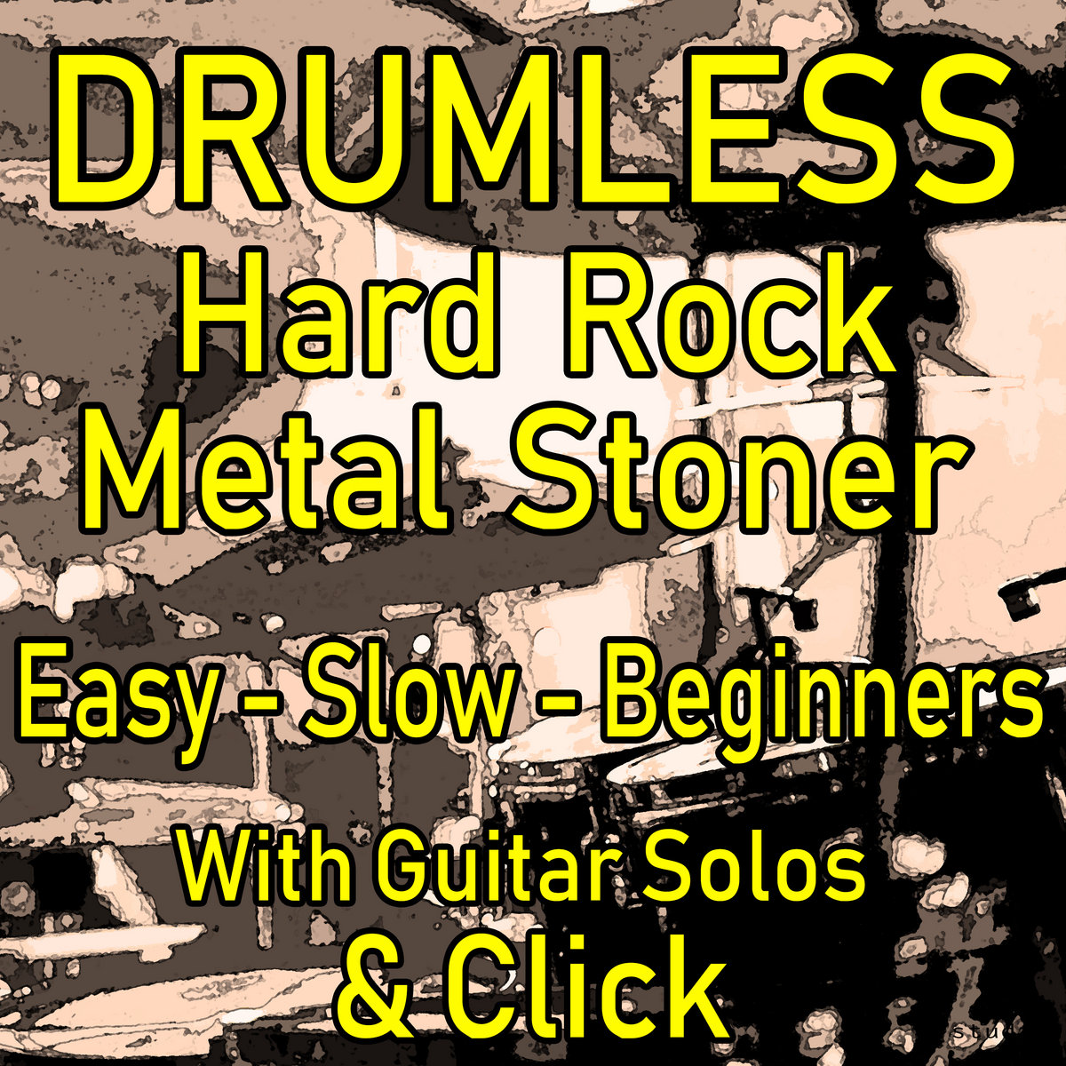 Basic Easy Backing Tracks for Drums Practice Hard Rock Stonerk
