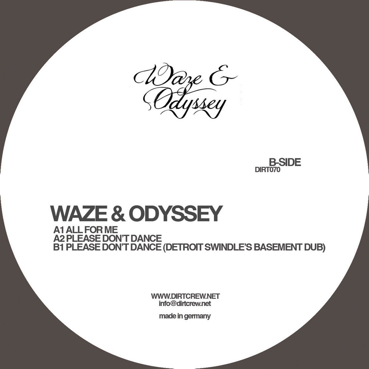 Please Don't Dance EP | Waze & Odyssey | Dirt Crew Recordings