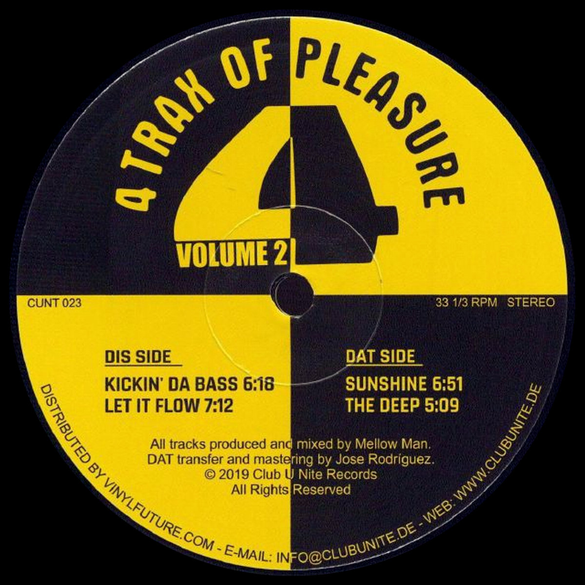 4 Tracks Of Pleasure Vol.2 | Mellow Man | CLUB U NITE RECORDS