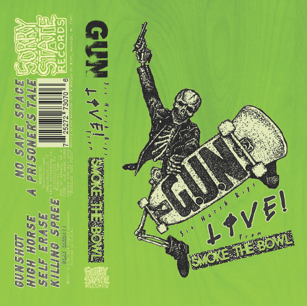 Smoke the Bowl cassette | G.U.N. | Sorry State Records
