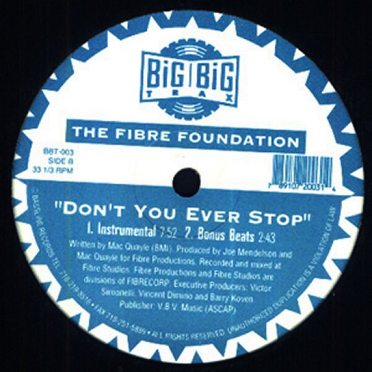 Don't You Ever Stop | The Fibre Foundation | VJS Productions