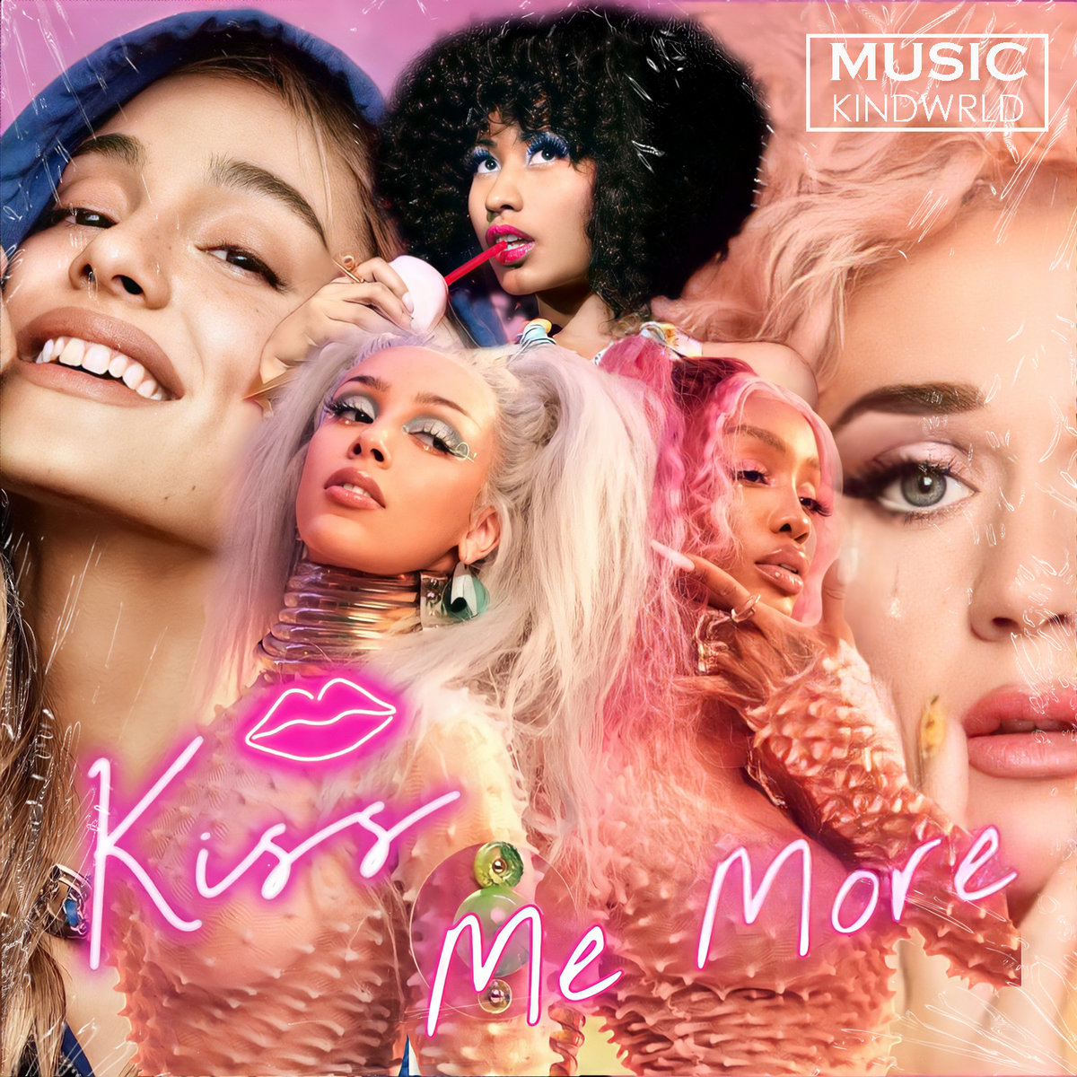 Doja Cat & SZA - Kiss Me More feat. Nicki Minaj, Ariana Grande & Katy Perry  | KINDWRLD MUSIC
