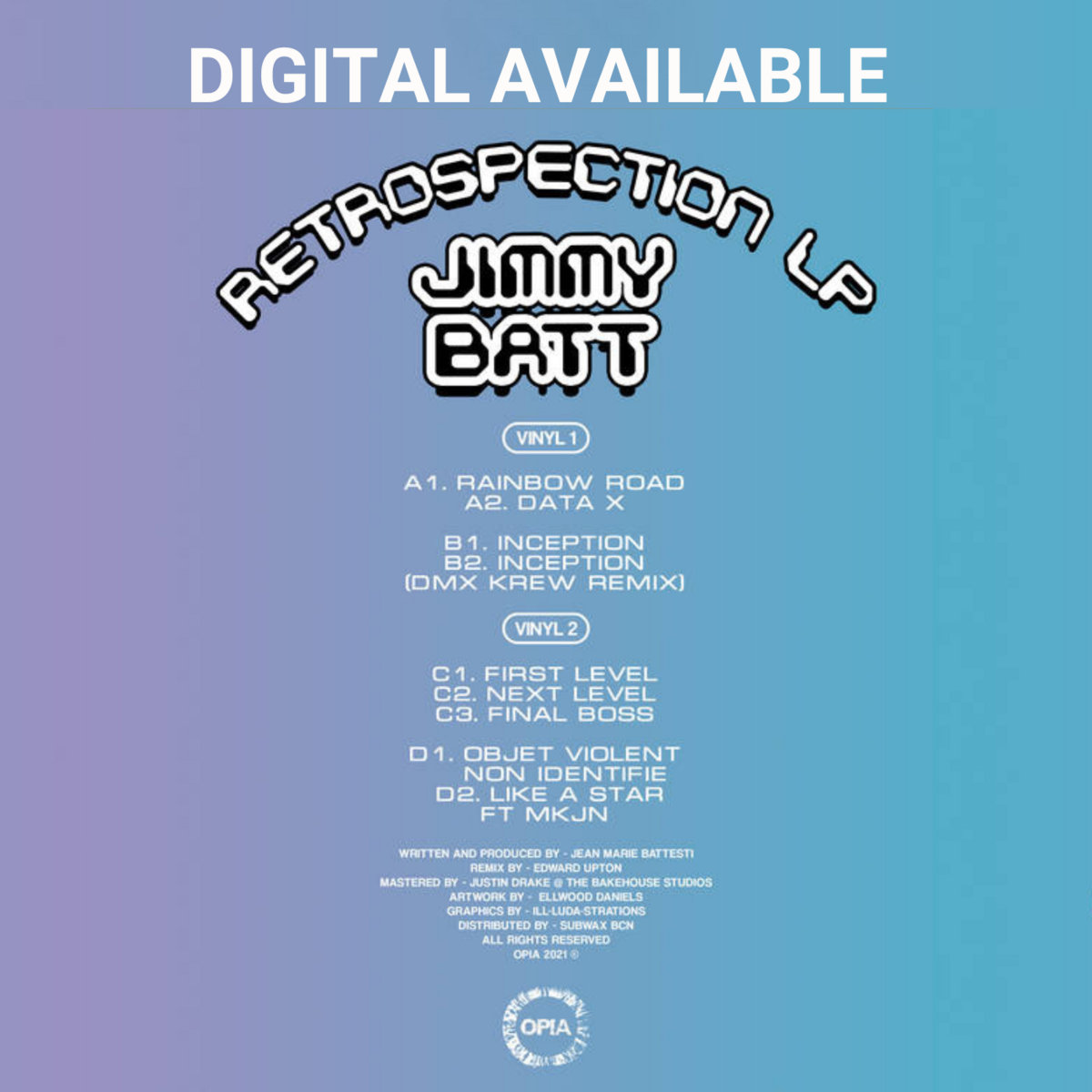 Retrospection LP - OPIA010 | Jimmy Batt | Lirica Archives
