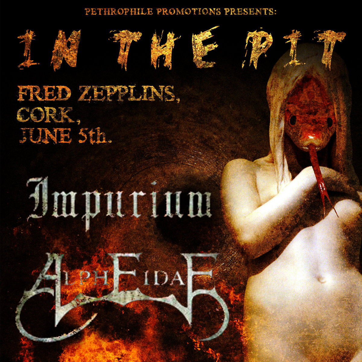 IMPURIUM / ALPHEIDAE - Live 'IN THE PIT' @ Freds, Cork (05/06/2015) cover