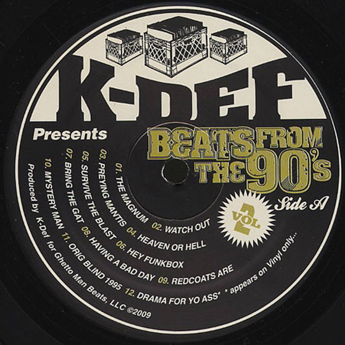 洋楽 K-DEF - BEATS FROM THE 90'S VOL.2 K-DEF BEATS FROM THE 90's VOL.2 | DJ/PRODUCER K-DEF