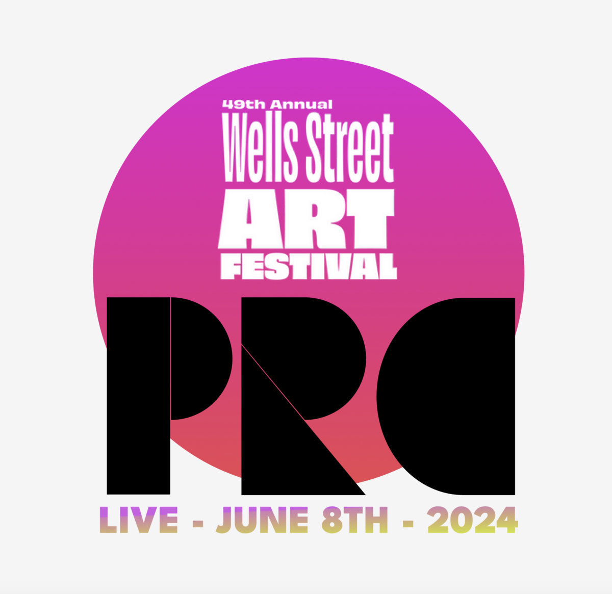 Live in Chicago Wells Street Art Festival Pink Raspberry Cats