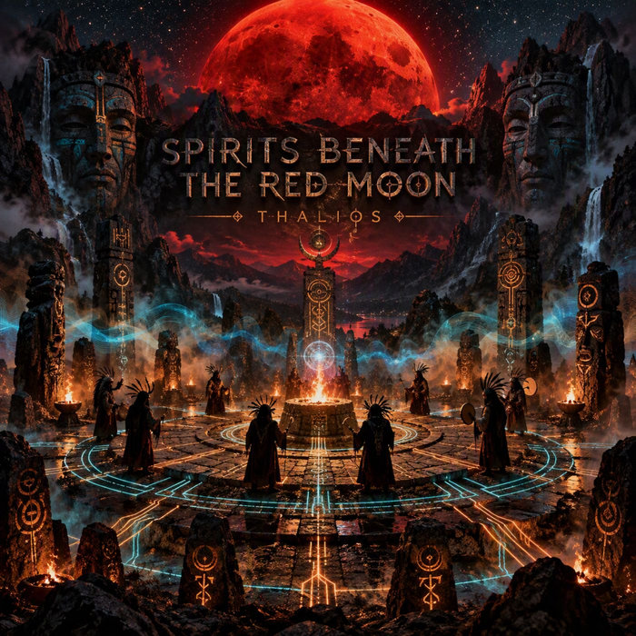 Pochette de Spirits Beneath the Red Moon par Thalios