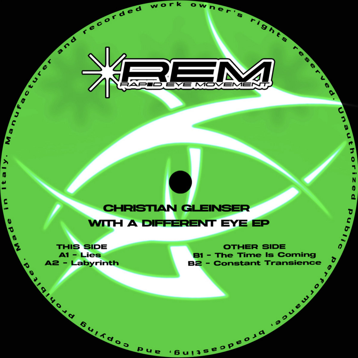 With A Different Eye EP | Christian Gleinser | REM Records