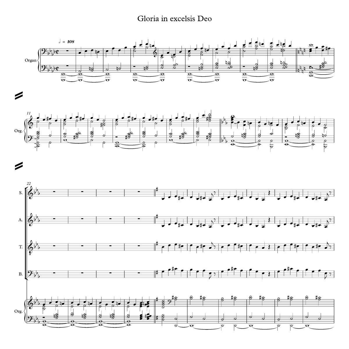 Gloria in Excelsis Deo | Choral Music Practice Files