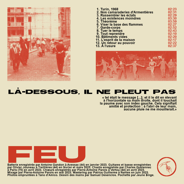 Làdessous, il ne pleut pas FEU