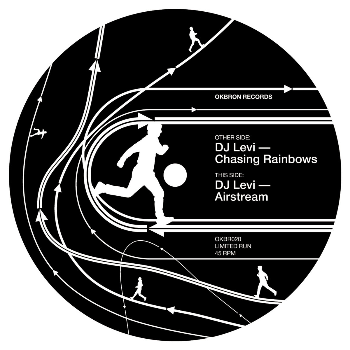 DJ Levi - Chasing Rainbows / Airstream OKBR020 | OKBRON Records, image size:1200x1200