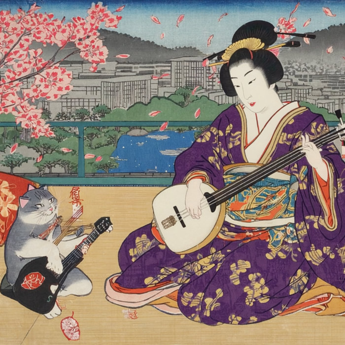 Ukiyo E Rocks Ukiyo Rock: Shamisen & Electric Guitar Symphony | Harmony Haven Music