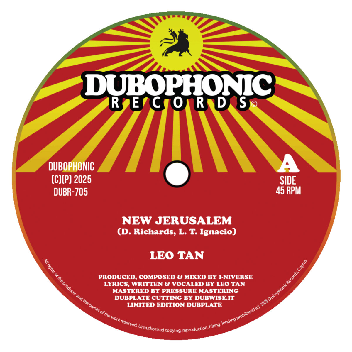 New Jerusalem / New Jerusalem Dub [VINYL] | Leo Tan & I
