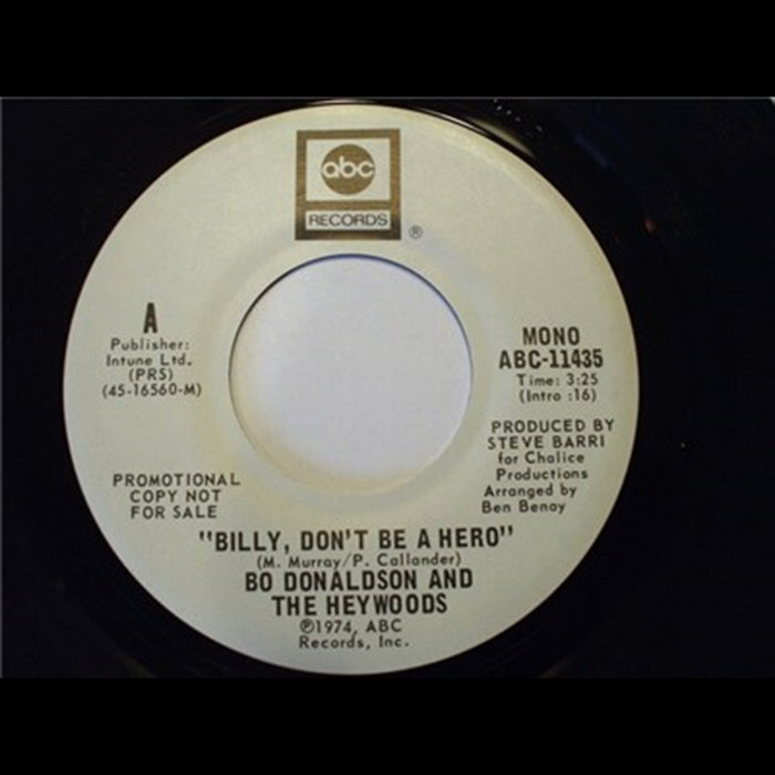 Billy Dont Be A Hero | Bo Donaldson & The Heywoods
