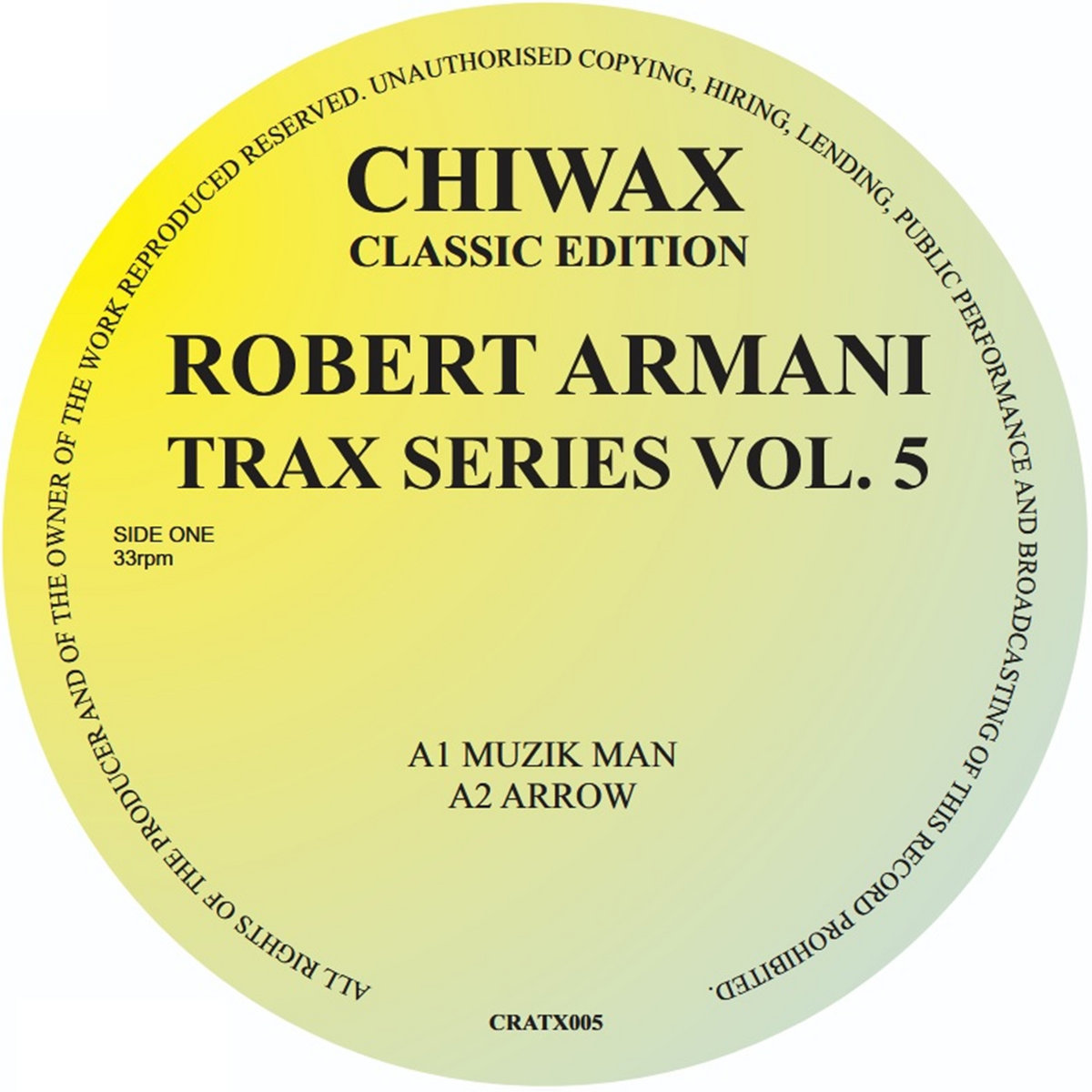 CRATX005 | Robert Armani | dbh-music